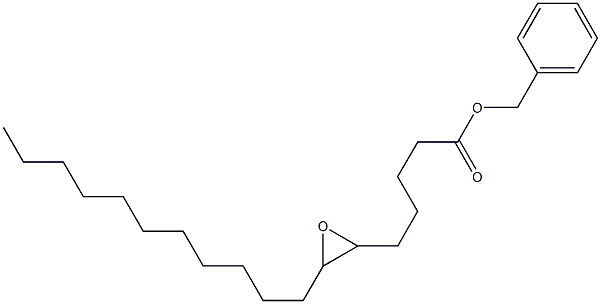 6,7-Epoxystearic acid benzyl ester 结构式