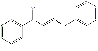 (2E,4S)-5,5-Dimethyl-1,4-diphenyl-2-hexen-1-one 结构式