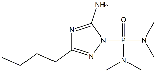 (5-Amino-3-butyl-1H-1,2,4-triazol-1-yl)bis(dimethylamino)phosphine oxide 结构式