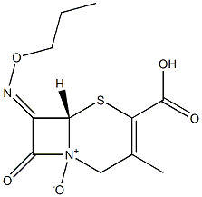 7-[(Z)-Propoxyimino]-3-methyl-4-carboxycepham-3-ene 1-oxide 结构式