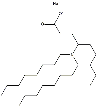 4-(Dioctylamino)nonanoic acid sodium salt 结构式