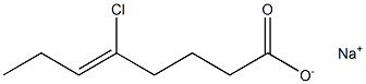 5-Chloro-5-octenoic acid sodium salt 结构式