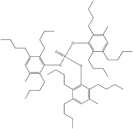 Phosphoric acid tris(3-methyl-2,5,6-tributylphenyl) ester 结构式