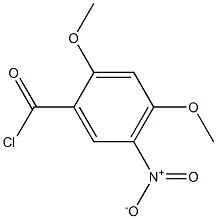 2,4-Dimethoxy-5-nitrobenzoic acid chloride 结构式