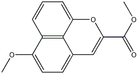 6-Methoxynaphtho[1,8-bc]pyran-2-carboxylic acid methyl ester 结构式