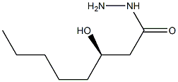 [R,(-)]-3-Hydroxyoctanoic acid hydrazide 结构式