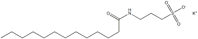 3-Tridecanoylamino-1-propanesulfonic acid potassium salt 结构式