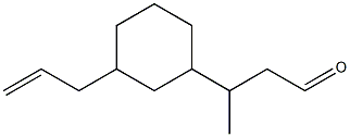 3-[3-(2-Propenyl)cyclohexyl]butanal 结构式