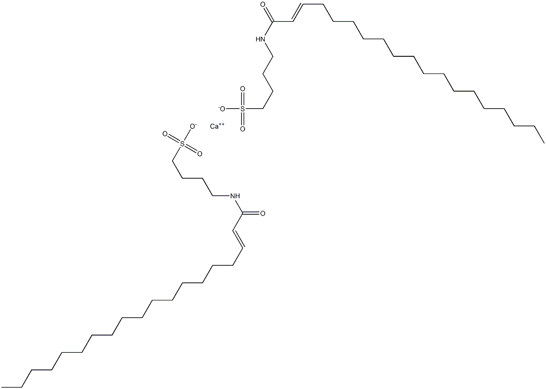 Bis[4-(2-nonadecenoylamino)-1-butanesulfonic acid]calcium salt 结构式