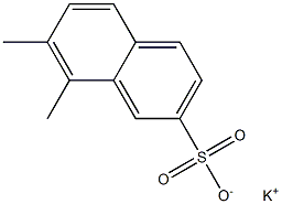 7,8-Dimethyl-2-naphthalenesulfonic acid potassium salt 结构式