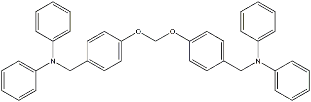 4,4'-(Methylenedioxy)bis[1-(diphenylaminomethyl)benzene] 结构式