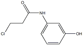 3-Chloro-N-(m-hydroxyphenyl)propionamide 结构式