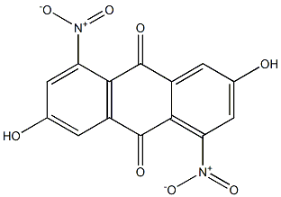 2,6-Dihydroxy-4,8-dinitroanthraquinone 结构式