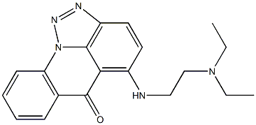 5-[2-Diethylaminoethylamino]-6H-[1,2,3]triazolo[4,5,1-de]acridin-6-one 结构式