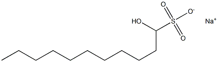 1-Hydroxyundecane-1-sulfonic acid sodium salt 结构式