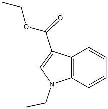 1-Ethyl-1H-indole-3-carboxylic acid ethyl ester 结构式