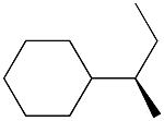 (+)-[(R)-sec-Butyl]cyclohexane 结构式