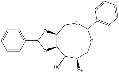 1-O,6-O:4-O,5-O-Dibenzylidene-L-glucitol 结构式