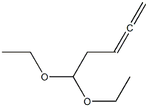 3,4-Pentadienal diethyl acetal 结构式