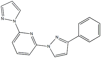 2-(3-Phenyl-1H-pyrazol-1-yl)-6-(1H-pyrazol-1-yl)pyridine 结构式