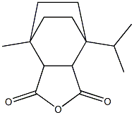 1-Isopropyl-4-methylbicyclo[2.2.2]octane-2,3-dicarboxylic anhydride 结构式