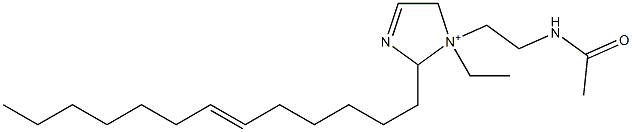 1-[2-(Acetylamino)ethyl]-1-ethyl-2-(6-tridecenyl)-3-imidazoline-1-ium 结构式