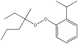 2-Isopropylphenyl 1-methyl-1-ethylbutyl peroxide 结构式