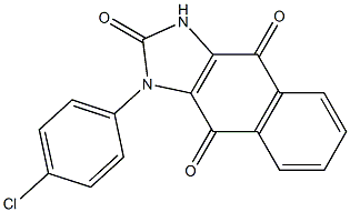 1-(4-Chlorophenyl)-1H-naphth[2,3-d]imidazole-2,4,9(3H)-trione 结构式