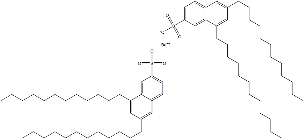 Bis(6,8-didodecyl-2-naphthalenesulfonic acid)barium salt 结构式