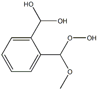 [2-[Hydroperoxy(methoxy)methyl]phenyl]methanediol 结构式