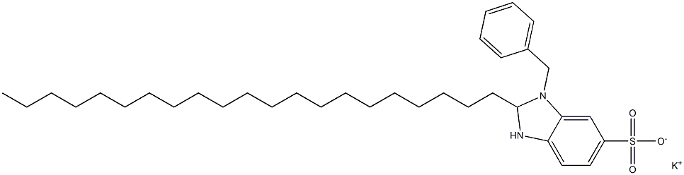 1-Benzyl-2,3-dihydro-2-henicosyl-1H-benzimidazole-6-sulfonic acid potassium salt 结构式