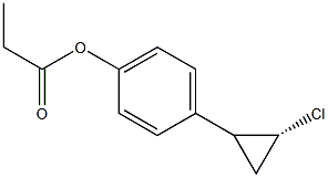 1-[(2R)-2-Chlorocyclopropyl]-4-propionyloxybenzene 结构式