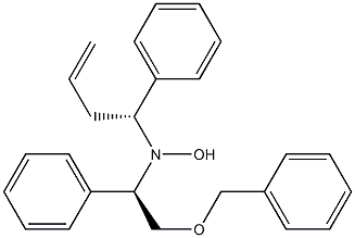 N-[(R)-2-Benzyloxy-1-phenylethyl]-N-[(1R)-1-phenyl-3-butenyl]hydroxylamine 结构式