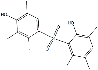 2,4'-Dihydroxy-2',3,3',5,5',6-hexamethyl[sulfonylbisbenzene] 结构式