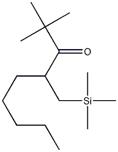 2,2-Dimethyl-4-trimethylsilylmethyl-3-nonanone 结构式