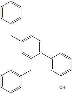 3-(2,4-Dibenzylphenyl)phenol 结构式