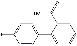 4'-Iodobiphenyl-2-carboxylic acid 结构式