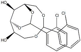 1-O,6-O:3-O,5-O-Bis(2-chlorobenzylidene)-L-glucitol 结构式