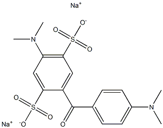 2-(4-Dimethylaminobenzoyl)-5-dimethylamino-1,4-benzenedisulfonic acid disodium salt 结构式