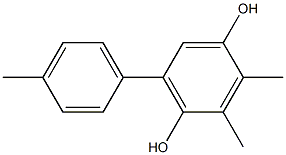 2,3-Dimethyl-5-(4-methylphenyl)benzene-1,4-diol 结构式