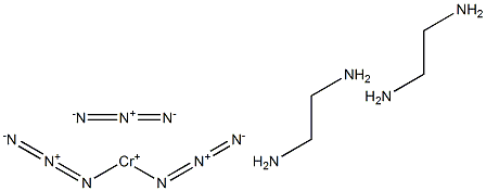 cis-Diazidobis(ethylenediamine)chromium(III) azide 结构式