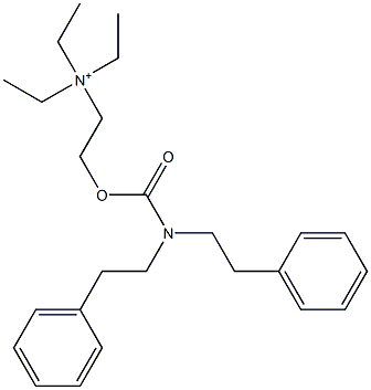 2-[[(Diphenethylamino)carbonyl]oxy]-N,N,N-triethylethanaminium 结构式