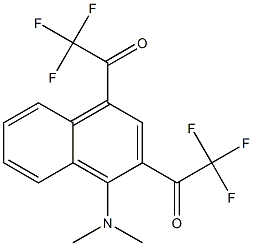 1,1'-[4-(Dimethylamino)naphthalene-1,3-diyl]bis(2,2,2-trifluoroethanone) 结构式
