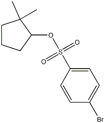 4-Bromobenzenesulfonic acid 2,2-dimethylcyclopentyl ester 结构式