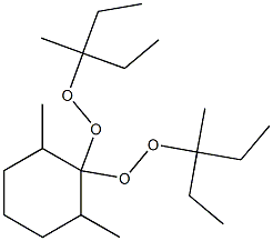 2,6-Dimethyl-1,1-bis(1-ethyl-1-methylpropylperoxy)cyclohexane 结构式