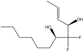 (2E,4R,6R)-5,5-Difluoro-2-dodecene-4,6-diol 结构式