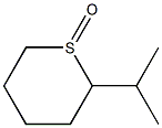 2-Isopropyltetrahydro-2H-thiopyran 1-oxide 结构式