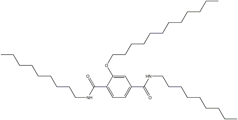 2-(Dodecyloxy)-N,N'-dinonylterephthalamide 结构式