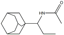 1-[1-(Acetylamino)propyl]adamantane 结构式