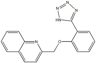 2-[2-(1H-Tetrazol-5-yl)phenoxymethyl]quinoline 结构式